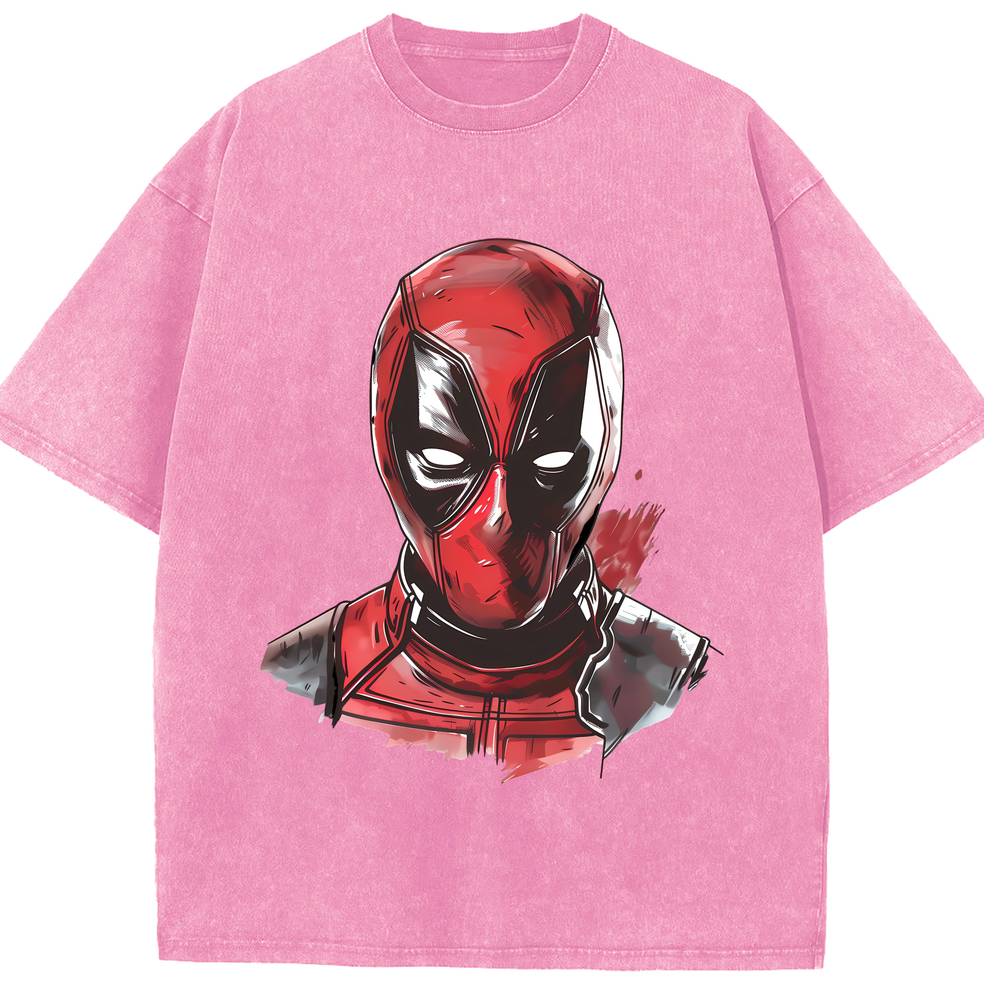 （画像用） Deadpool デッドプール 綿100% ヴィンテージ風 半袖Tシャツ（フロントプリント）